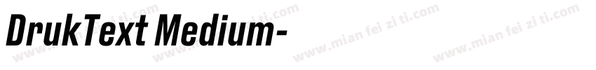 DrukText Medium字体转换